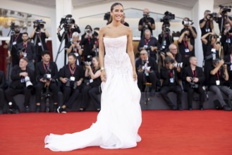 Venice, Italy - 2 September 2025: Tamara Kalinic during the red carpet of - A house of Dynamite -