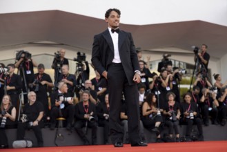 Venice, Italy - 2 September 2025: Anthony Ramos Martinez during the red carpet of - A house of