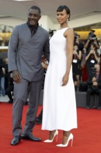 Venice, Italy - 2 September 2025: Idris Elba and Sabrina Dhowre Elba during the red carpet of - A