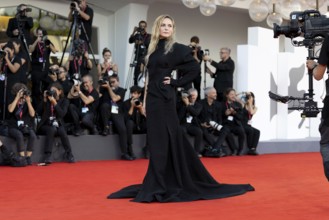 Venice, Italy - 2 September 2025: Rebecca Ferguson during the red carpet of - A house of Dynamite -