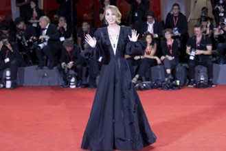 Venice, Italy - 3 September 2025: Emanuela Fanelli during the red carpet of - Cartier Glory To The