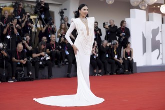 Venice, Italy - 1 September 2025: Zarina Yeva during the red carpet of - The Smashing Machine -