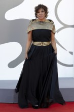 Venice, Italy - 3 September 2025: Kaouther Ben Hania during the red carpet of - The Voice Of Hind