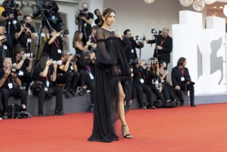 Venice, Italy - 1 September 2025: Margareth Madè during the red carpet of - The Smashing Machine -