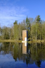 Chapel in the Heusterz, wayside chapel in the Waldnaabauen, Tirschenreuther Teiche, Waldnaabaue,