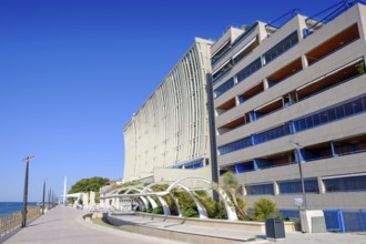 Beach promenade Nazario Sauro, Grado, Julian Friuli, Adriatic Sea, Italy