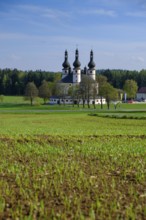 Pilgrimage church, Dreifaltigkeitskirche Kappl, near Waldsassen, Upper Palatinate, Bavaria, Germany