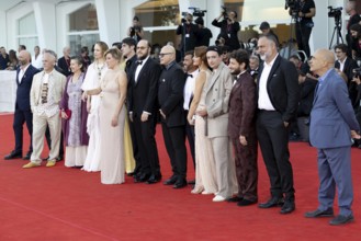 Venice, Italy - 3 September 2025: Mimmo Borrelli, Vincenzo Nemolato, Edoardo Sorgente, Gaja