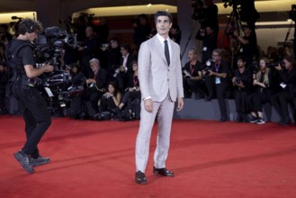 Venice, Italy - 3 September 2025: Louis Cancelmi during the red carpet of - Cartier Glory To The
