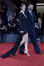 Venice, Italy - 3 September 2025: Devon Lee Carlson, Duke Nicholson during the Red Carpet of -