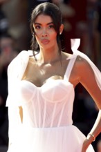 Venice, Italy - 3 September 2025: Ahlam El Brinis during the red carpet of - The Voice Of Hind