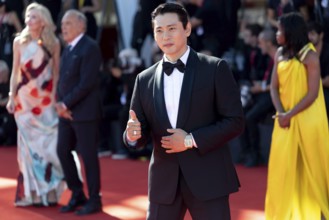 Venice, Italy - 3 September 2025: Teo Yoo during the red carpet of - The Voice Of Hind Rajab -