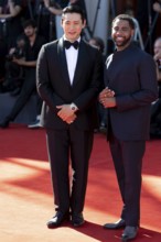 Venice, Italy - 3 September 2025: Teo Yoo, Jharrel Jerome during the Red Carpet of - The Voice Of