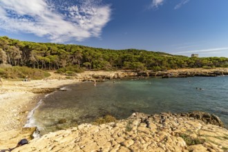 Beach in the Porto Selvaggio nature reserve, Santa Caterina, Nardo, Apulia, Italy