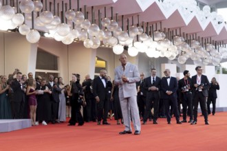 Venice, Italy - 1 September 2025: Dwayne Johnson during the red carpet of - The Smashing Machine -