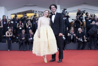 Venice, Italy - 1 September 2025: Ava Safdie, Benny Safdie during the Red Carpet of - The Smashing