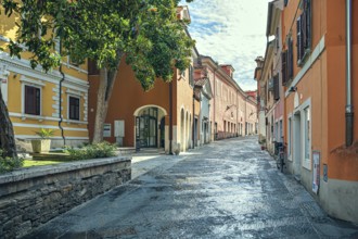 Kidriceva Street in the city of Koper, Slovenia