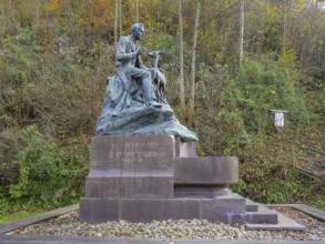 Monument to forest poet Peter Rosegger, Kapfenberg, Styria, Austria