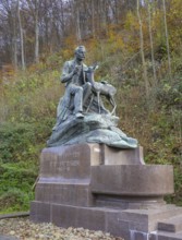 Monument to forest poet Peter Rosegger, Kapfenberg, Styria, Austria