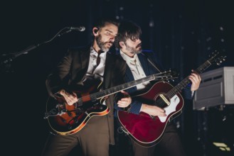 Tom Renaud (guitarist) and Ben Schneider (singer) from Lord Huron live at the Tempodrom in Berlin