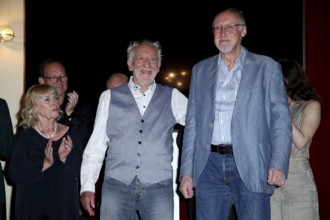 Dieter Hallervorden and Harald Effenberg - Premiere Der eingebildet Kranke after The Imaginary