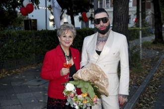 Dagmar Frederic and Harald Glööckler - Premiere Der eingebildet Kranke after The Imaginary Invalid