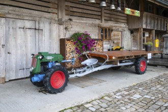 Single-axle trailer with loader wagon, Schangnau, Switzerland
