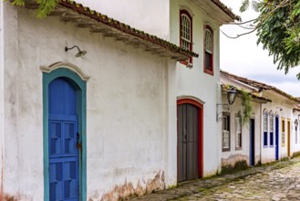 Historic city of Paraty founded during the Brazilian Empire on the coast of the state of Rio de