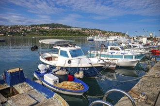 Marina on Ukmarjev Square in the city of Koper, Slovenia