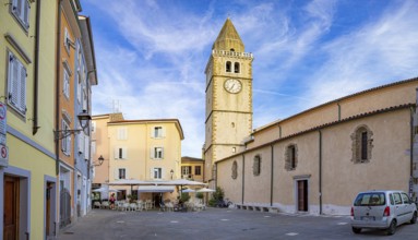 Piazza Galileo Galelei in Muggia, Friuli-Venezia Giulia, Italy