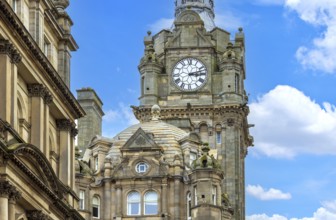 England. Edinburgh, the capital of Scotland. Historic city center Old Town
