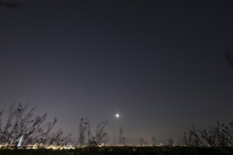 Starry sky for the lunar eclipse seen from Drachenberg in Berlin on 07.09.2025
