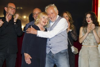 Dagmar Biener and Dieter Hallervorden at the premiere of the play 'Der eingebildet Kranke' and