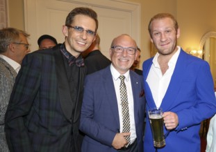 Mark Rudolf, Dennis Schönwetter and Johannes Hallervorden at the premiere of the play 'Der
