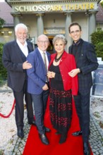Klaus Lenk, Dennis Schönwetter, Dagmar Frederic and Mark Rudolf at the premiere of the play 'Der