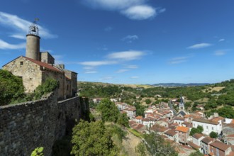 Castle of Marchidial. Champeix village. Puy de Dome. Auvergne Rhone Alpes. France