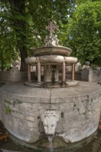 St. Anna's Fountain, St. Anna Platz, Munich, Bavaria, Germany