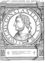 Flavius Valerius Constantius, Constantius I for short (born around 250, died 306 in Eboracum, today