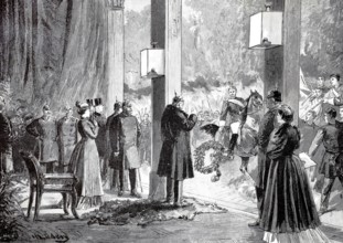 1890, Torchlight procession in Berlin on the eve of the 90th birthday of Helmuth Karl Bernhard von