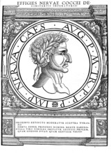 Nerva (born 8 November 30 in Narnia in Umbria, died 27 January 98 in Rome) succeeded Domitian as