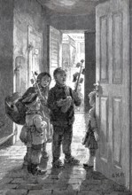 Heischebrauch, Das Fastnachtssingen der Kinder in der Neumark, 1890, historical landscape east of