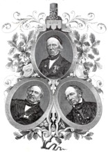 The founders of the fraternity Arminia on the Burgkeller, 1880, Jena, Germany, Historical,