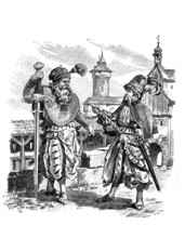 Executioner and Profotz, Prosecutor, with the Landsknechts, German mercenaries of the late 15th and