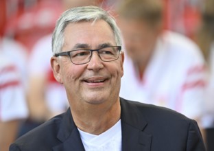 President Dietmar Allgaier VfB Stuttgart Portrait smiles Bundesliga, MHPArena, MHP Arena Stuttgart,