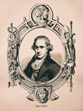 James Watt, Scottish inventor, patented improvement of the steam engine, type of condensation,