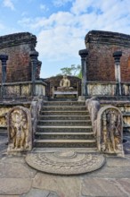 Vatadage circular temple, Polonnaruwa ruins of the garden-city created by Parakramabahu the Great