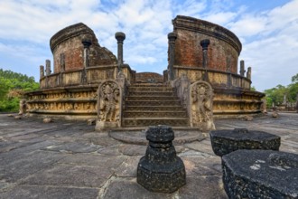 Vatadage circular temple, Polonnaruwa ruins of the garden-city created by Parakramabahu the Great