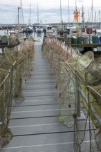 Strander Fischersteg, boat harbour, fishing harbour, marina, fish traps, Strande,