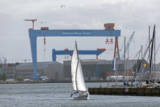 German Naval Yards, Sailboat, Kiel, Schleswig-Holstein, Germany