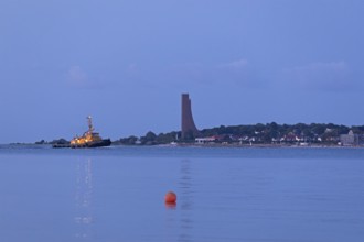 Tugboat, Naval Memorial, Laboe, Kiel Fjord, Schleswig-Holstein, Germany